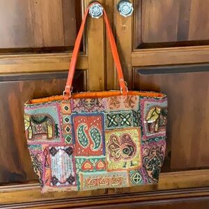 Christiana Sequined and Beaded Tote Shoulder Bag